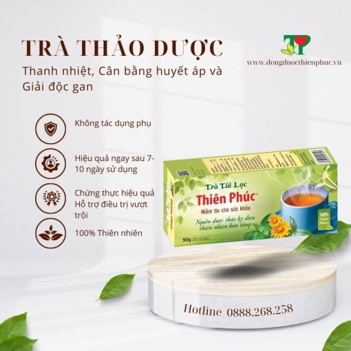 Tra Thao Duoc Thien Phuc – Thanh Nhiet Can Bang Huyet Ap Va Giai Doc Gan16